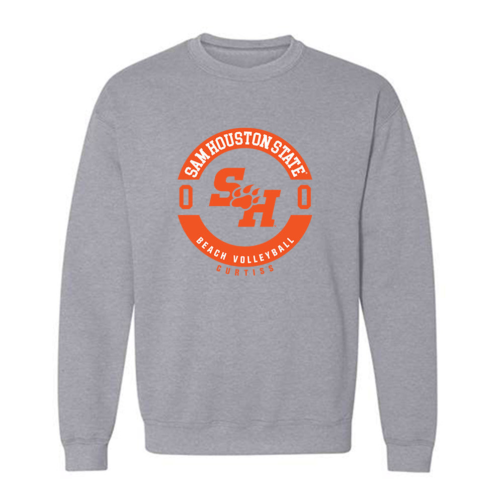 SHSU - NCAA Beach Volleyball : Norah Curtiss - Classic Fashion Shersey Crewneck Sweatshirt-0