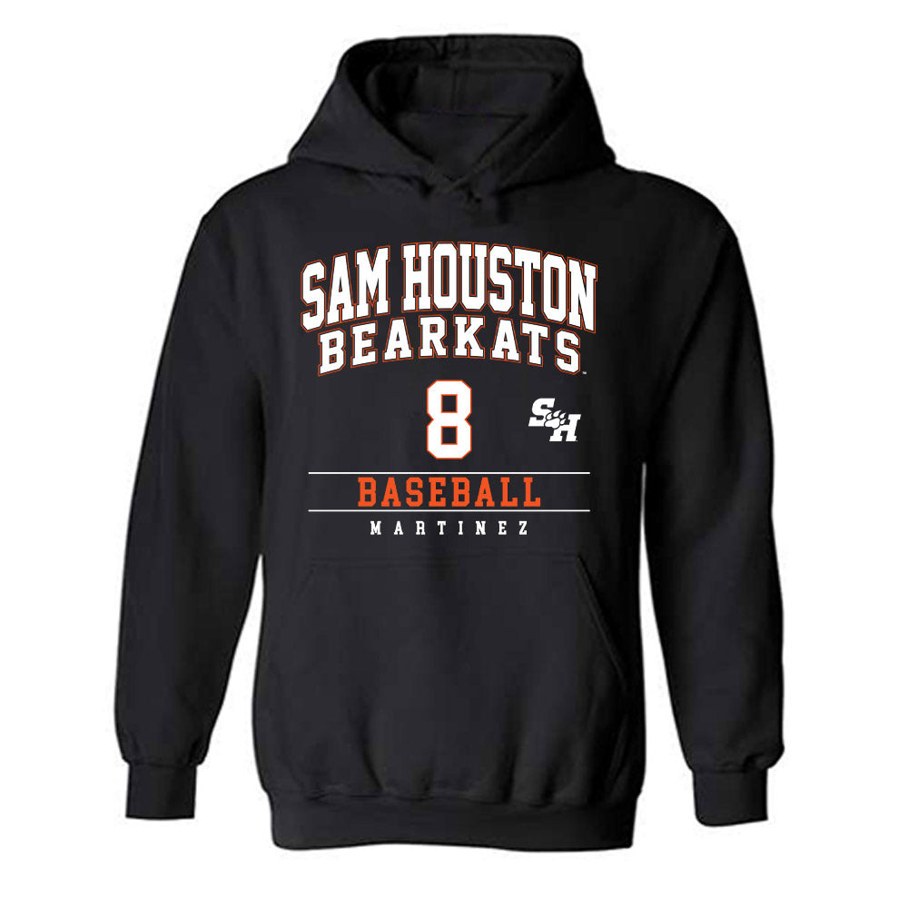 SHSU - NCAA Baseball : Jace Martinez - Classic Fashion Shersey Hooded Sweatshirt-0