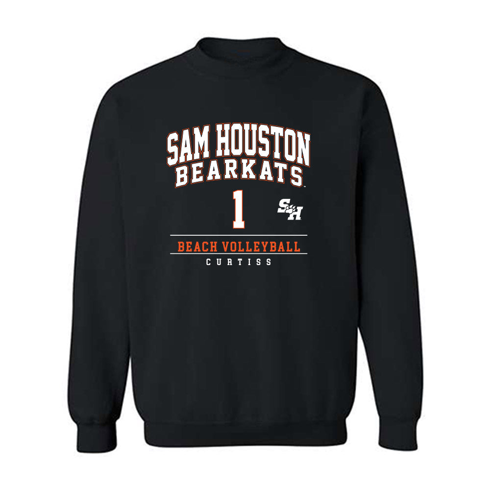 SHSU - NCAA Beach Volleyball : Norah Curtiss - Classic Fashion Shersey Crewneck Sweatshirt-0