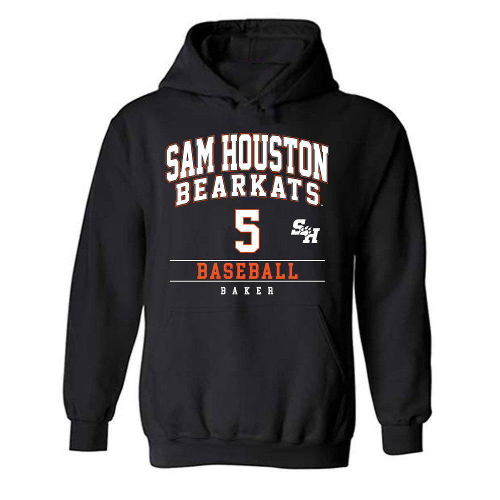 SHSU - NCAA Baseball : Wes Baker - Classic Fashion Shersey Hooded Sweatshirt-0