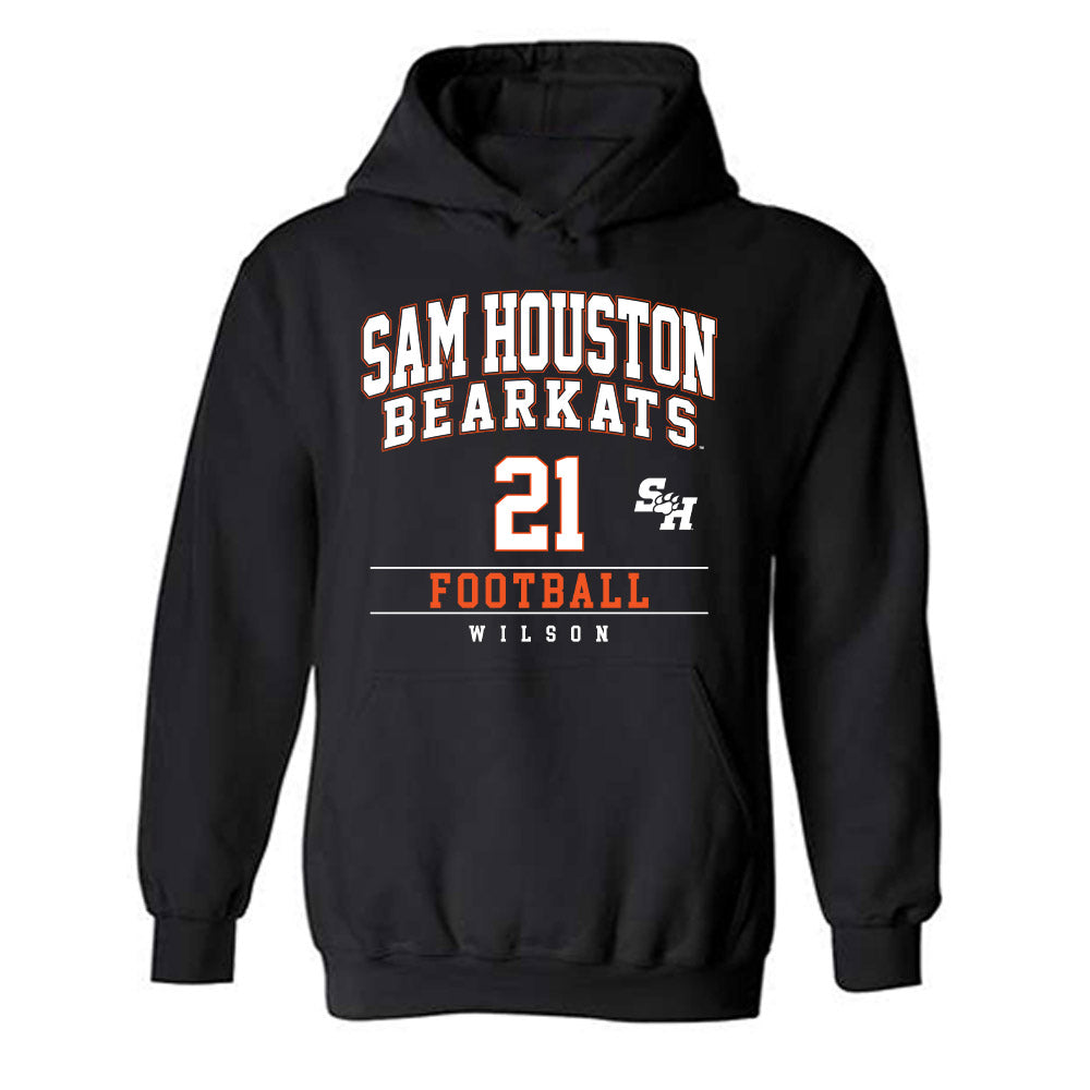 SHSU - NCAA Football : Dravon Wilson - Classic Fashion Shersey Hooded Sweatshirt-0