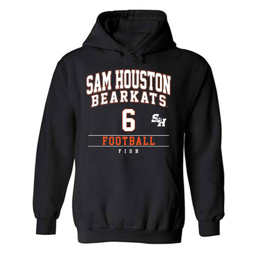 SHSU - NCAA Football : Antavious Fish - Classic Fashion Shersey Hooded Sweatshirt-0
