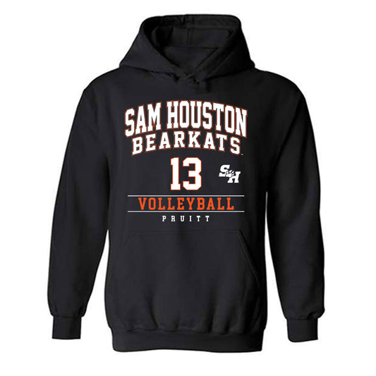 SHSU - NCAA Women's Volleyball : Avery Pruitt - Classic Fashion Shersey Hooded Sweatshirt-0