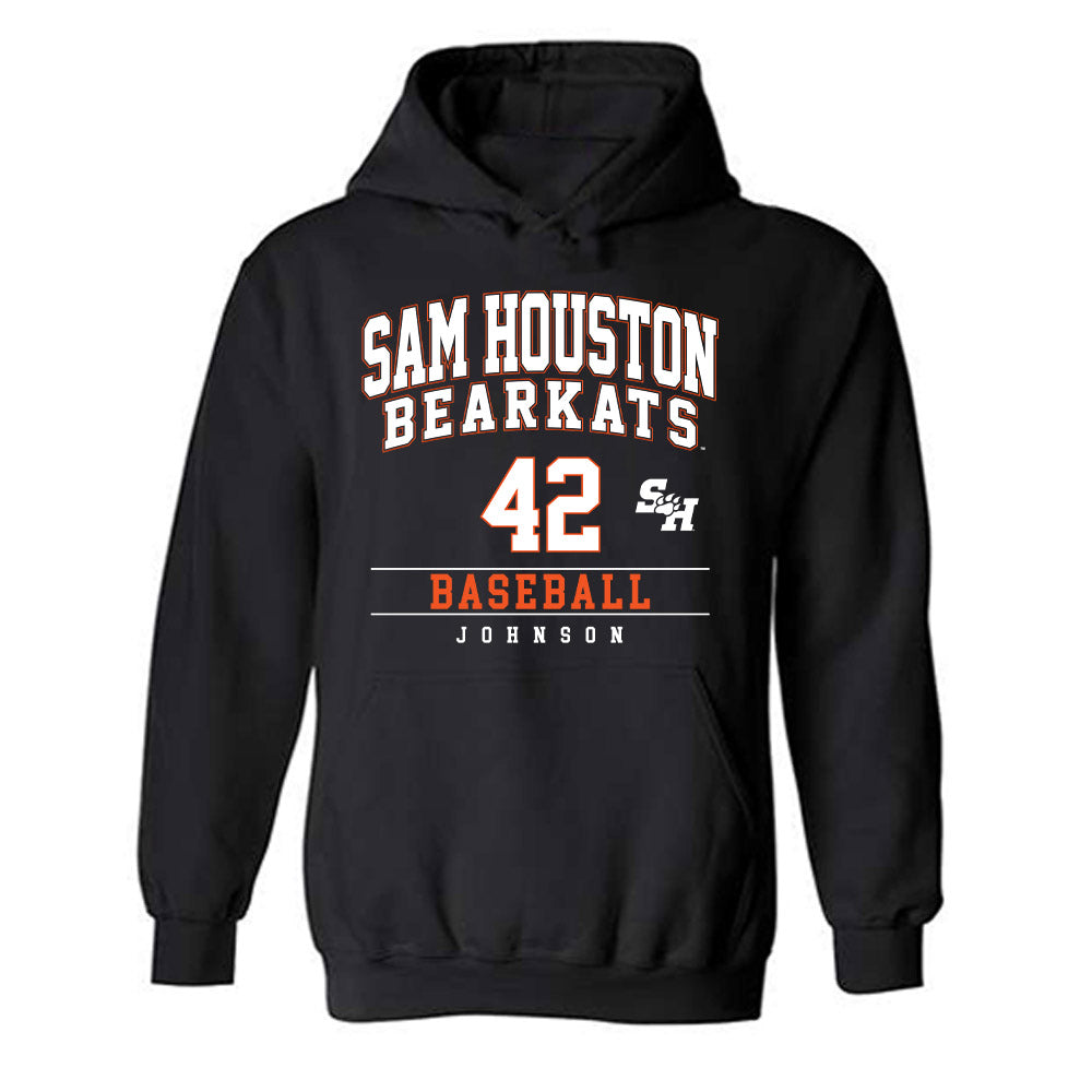 SHSU - NCAA Baseball : Zakery Johnson - Classic Fashion Shersey Hooded Sweatshirt-0