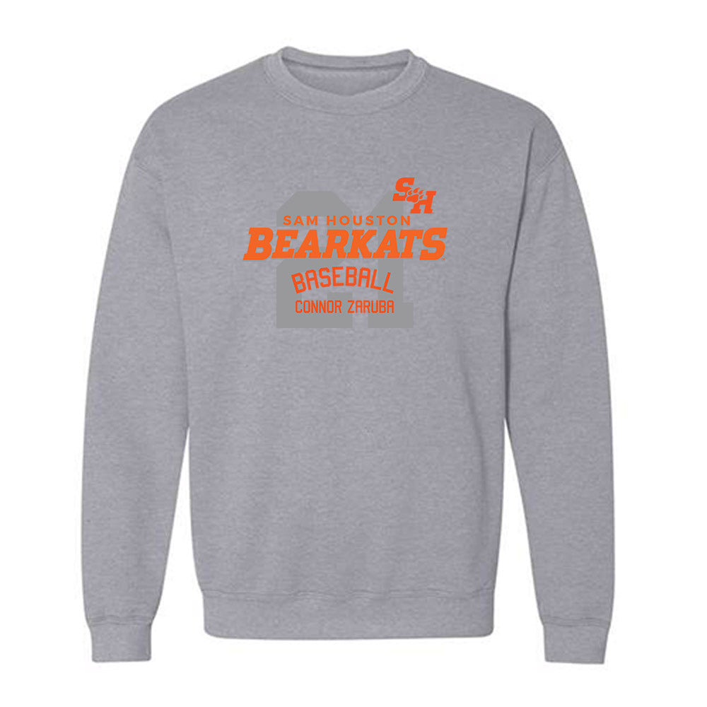 SHSU - NCAA Baseball : Connor Zaruba - Classic Fashion Shersey Crewneck Sweatshirt-0