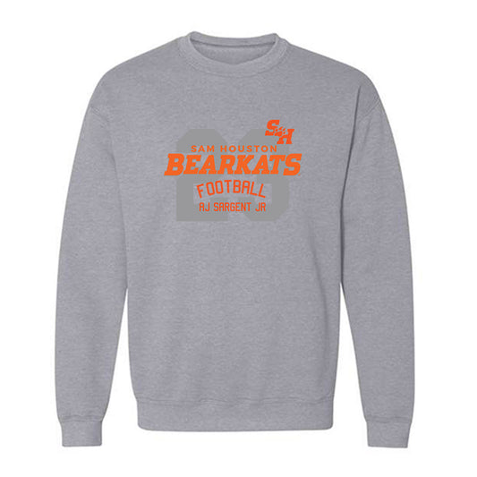 SHSU - NCAA Football : AJ Sargent Jr - Classic Fashion Shersey Crewneck Sweatshirt-0