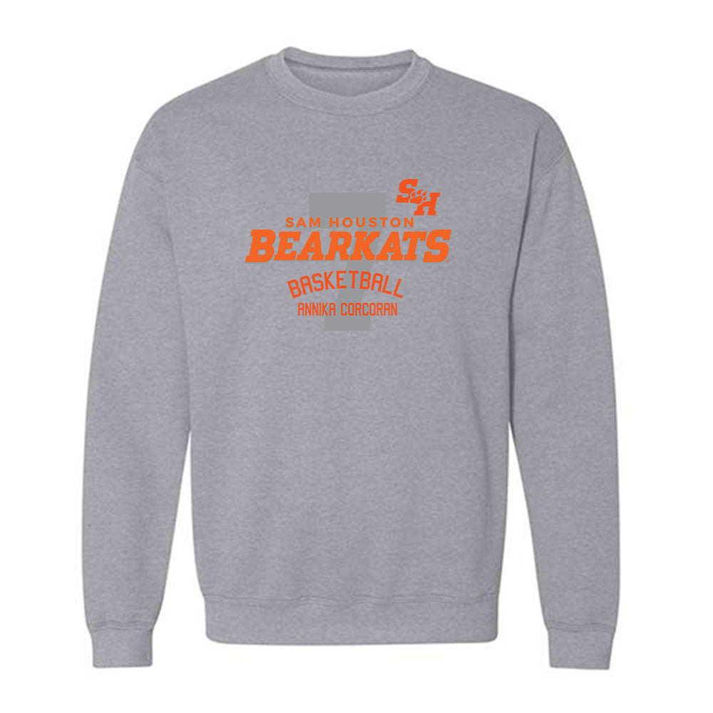 SHSU - NCAA Women's Basketball : annika corcoran - Classic Fashion Shersey Crewneck Sweatshirt-0