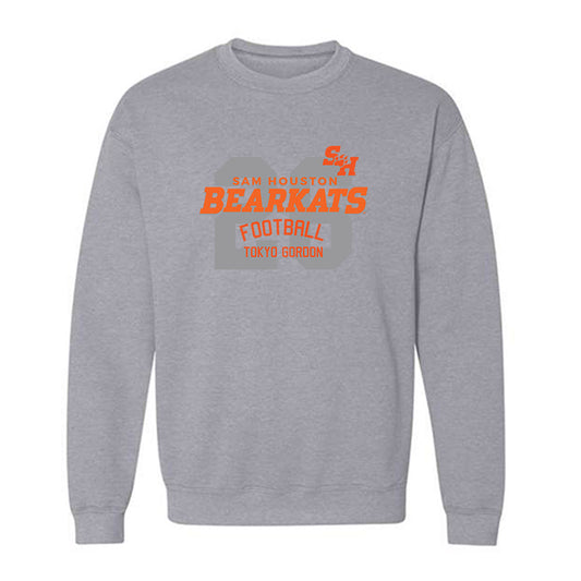 SHSU - NCAA Football : Tokyo Gordon - Classic Fashion Shersey Crewneck Sweatshirt-0