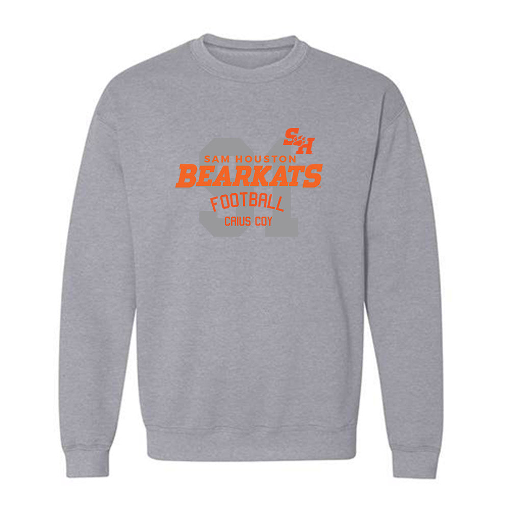 SHSU - NCAA Football : Caius Coy - Classic Fashion Shersey Crewneck Sweatshirt-0