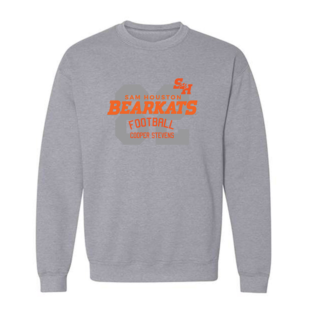 SHSU - NCAA Football : Cooper Stevens - Classic Fashion Shersey Crewneck Sweatshirt-0