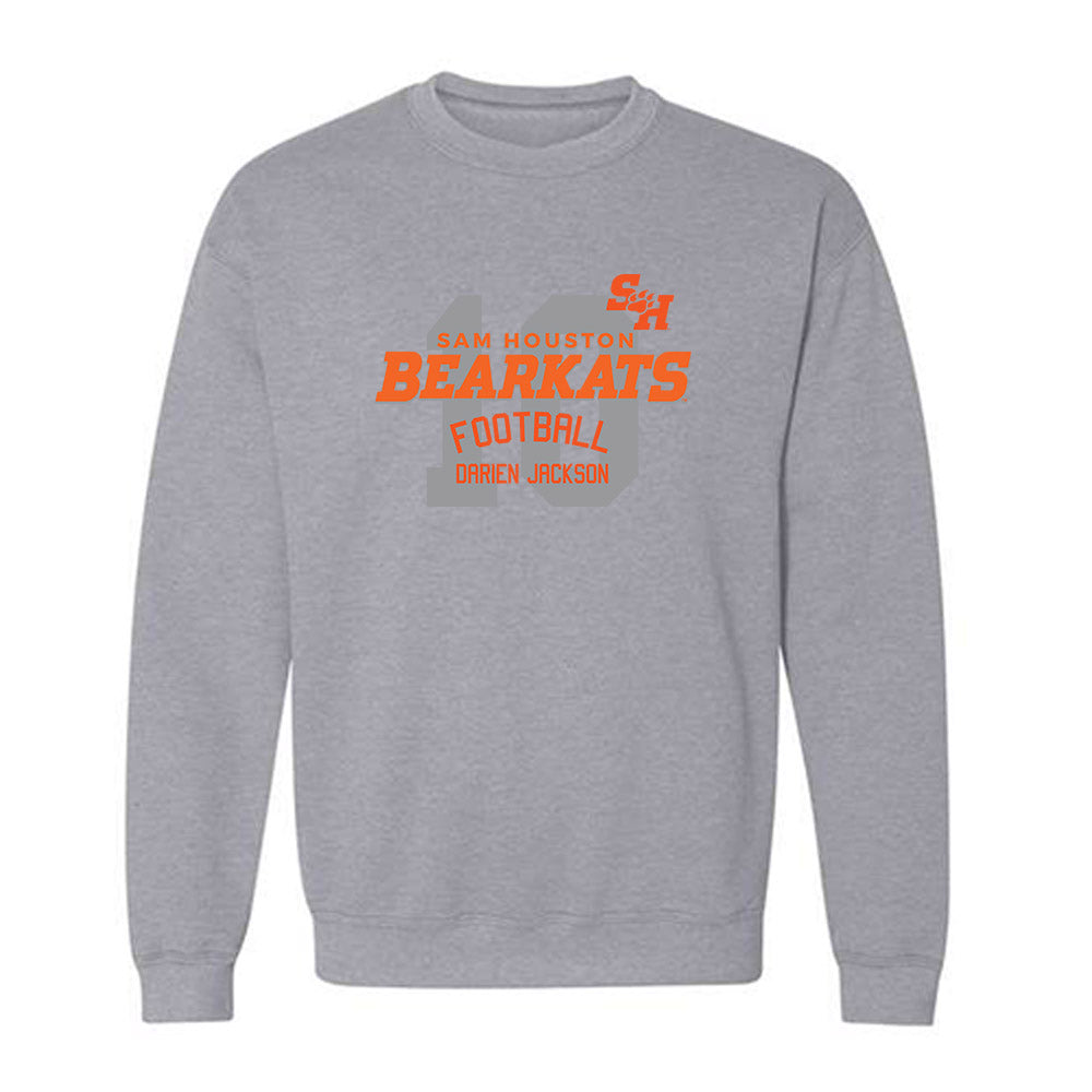 SHSU - NCAA Football : Darien Jackson - Classic Fashion Shersey Crewneck Sweatshirt-0