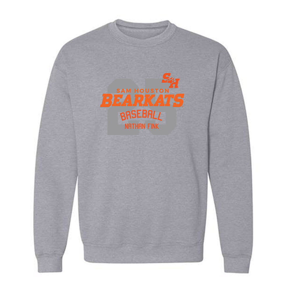 SHSU - NCAA Baseball : Nathan Fink - Classic Fashion Shersey Crewneck Sweatshirt-0