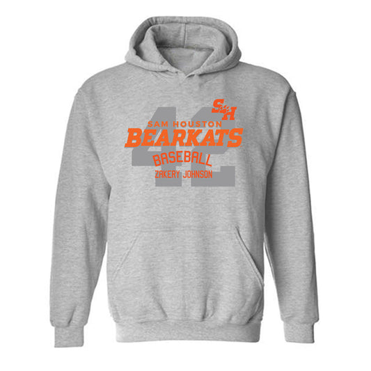 SHSU - NCAA Baseball : Zakery Johnson - Classic Fashion Shersey Hooded Sweatshirt-0