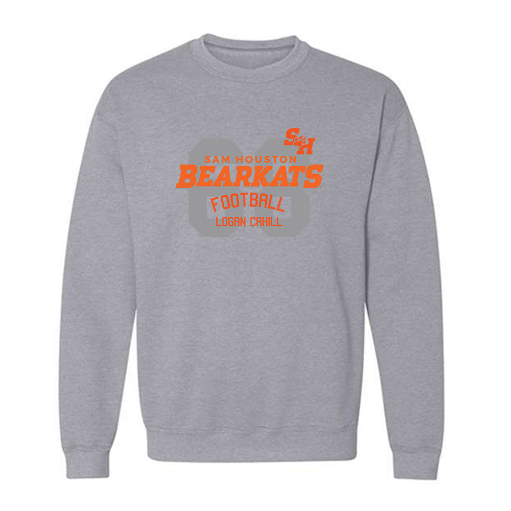 SHSU - NCAA Football : Logan Cahill - Classic Fashion Shersey Crewneck Sweatshirt-0