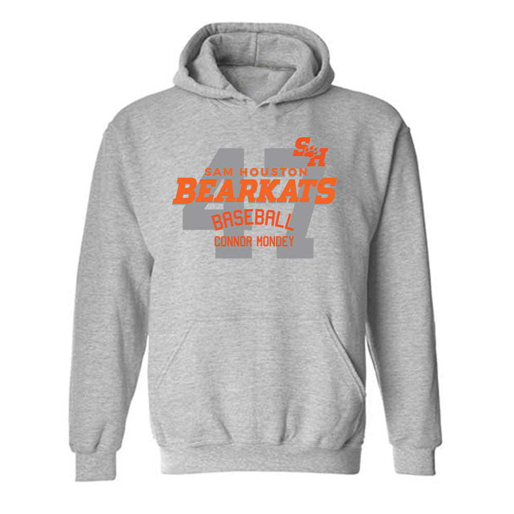 SHSU - NCAA Baseball : Connor Mondey - Classic Fashion Shersey Hooded Sweatshirt-0