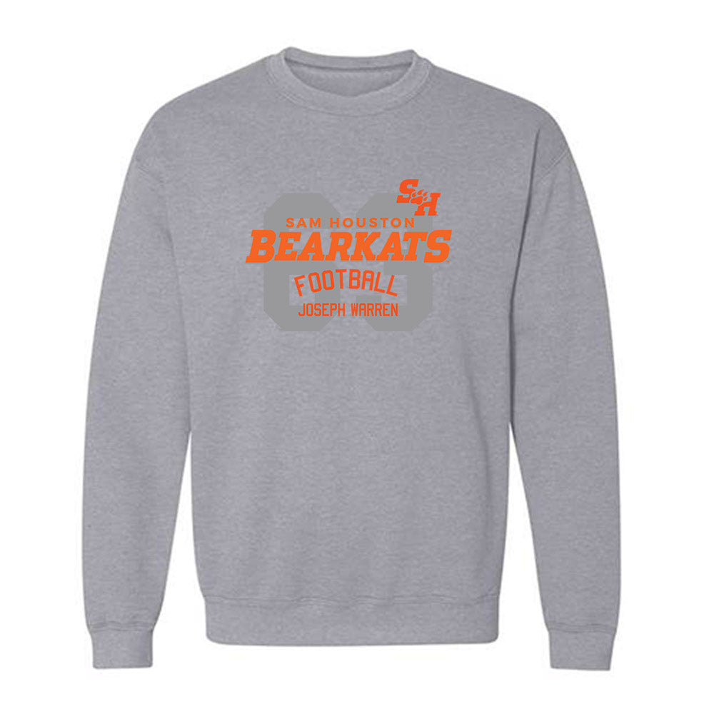 SHSU - NCAA Football : Joseph Warren - Classic Fashion Shersey Crewneck Sweatshirt-0