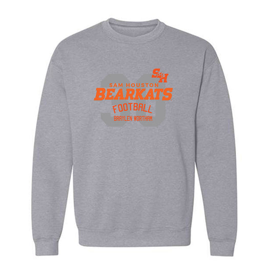 SHSU - NCAA Football : Braylen Wortham - Classic Fashion Shersey Crewneck Sweatshirt-0
