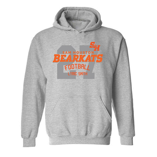 SHSU - NCAA Football : Lyric Smith - Classic Fashion Shersey Hooded Sweatshirt-0