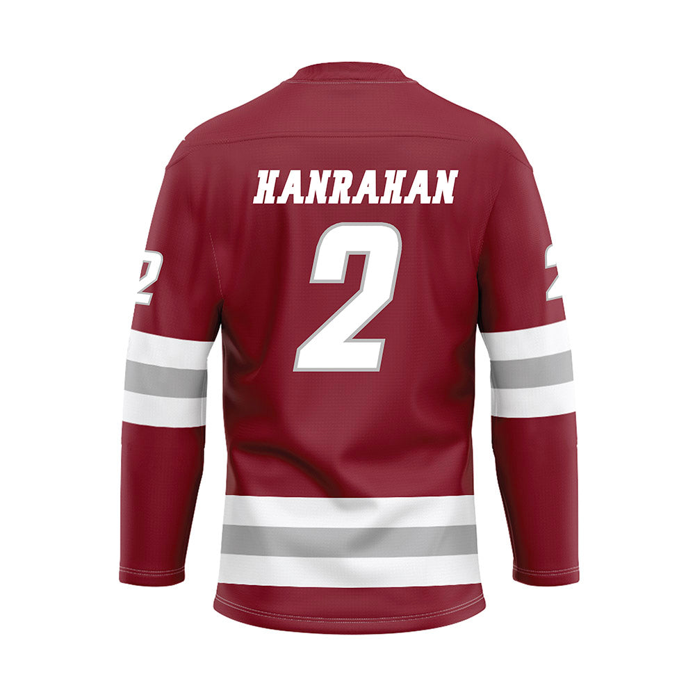 UMass - NCAA Men's Ice Hockey : Coleson Hanrahan - Maroon Hockey Jersey-1
