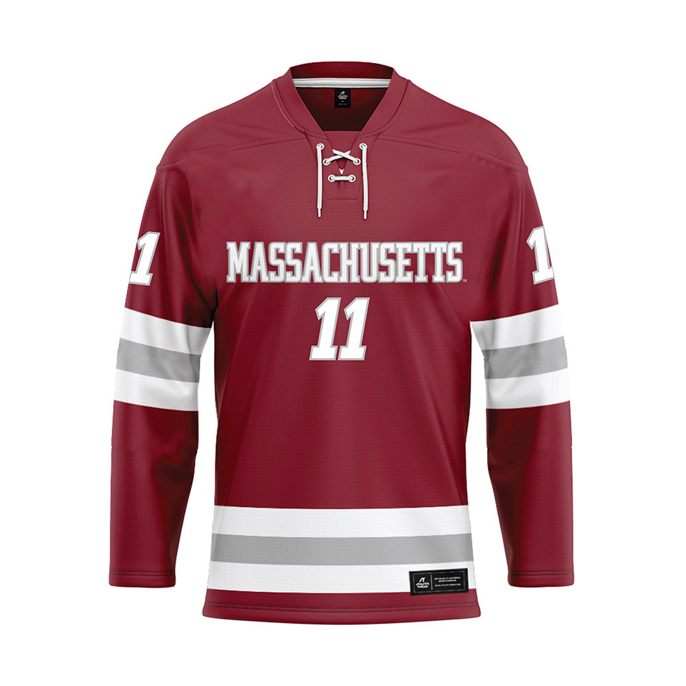 UMass - NCAA Men's Ice Hockey : Vaclav Nestrasil - Maroon Hockey Jersey-0