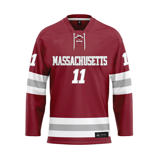 UMass - NCAA Men's Ice Hockey : Vaclav Nestrasil - Maroon Hockey Jersey-0