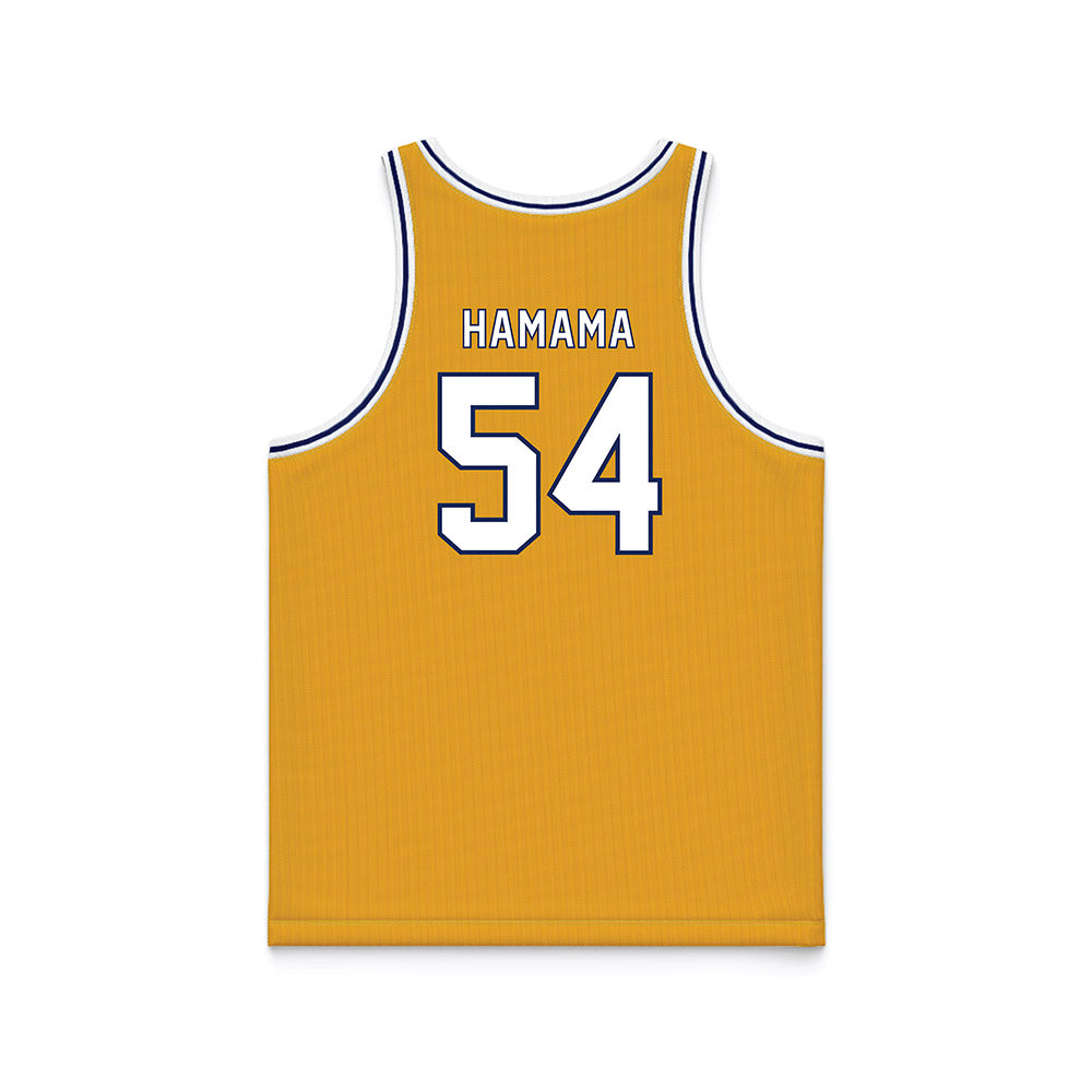 Kent State - NCAA Men's Basketball : Omer Hamama - Gold Basketball Jersey-1