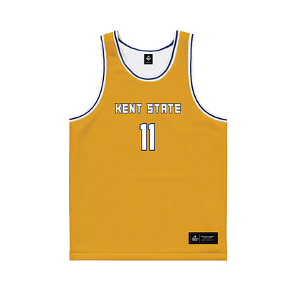Kent State - NCAA Men's Basketball : Dezmon Briscoe - Gold Basketball Jersey-0
