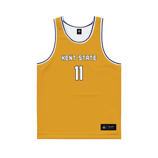 Kent State - NCAA Men's Basketball : Dezmon Briscoe - Gold Basketball Jersey-0