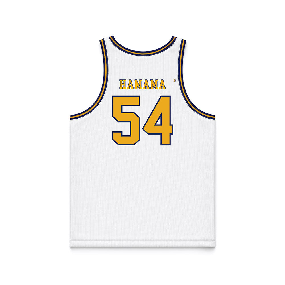 Kent State - NCAA Men's Basketball : Omer Hamama - White Basketball Jersey-1