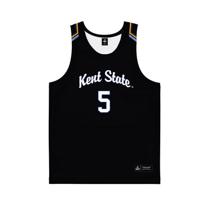 Kent State - NCAA Women's Basketball : Bianca Juzzo - Black Basketball Jersey-0
