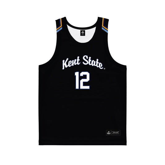 Kent State - NCAA Women's Basketball : Whitney Stafford - Black Basketball Jersey-0