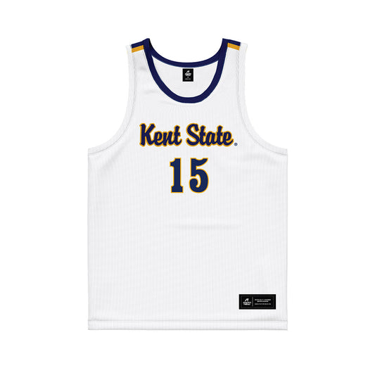 Kent State - NCAA Women's Basketball : Lauren Bain - White Basketball Jersey-0