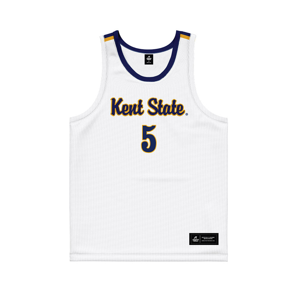 Kent State - NCAA Women's Basketball : Bianca Juzzo - White Basketball Jersey-0