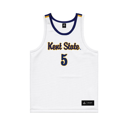 Kent State - NCAA Women's Basketball : Bianca Juzzo - White Basketball Jersey-0
