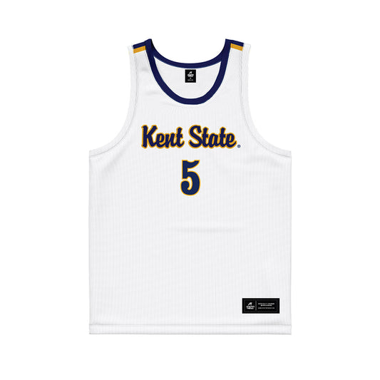 Kent State - NCAA Women's Basketball : Bianca Juzzo - White Basketball Jersey-0