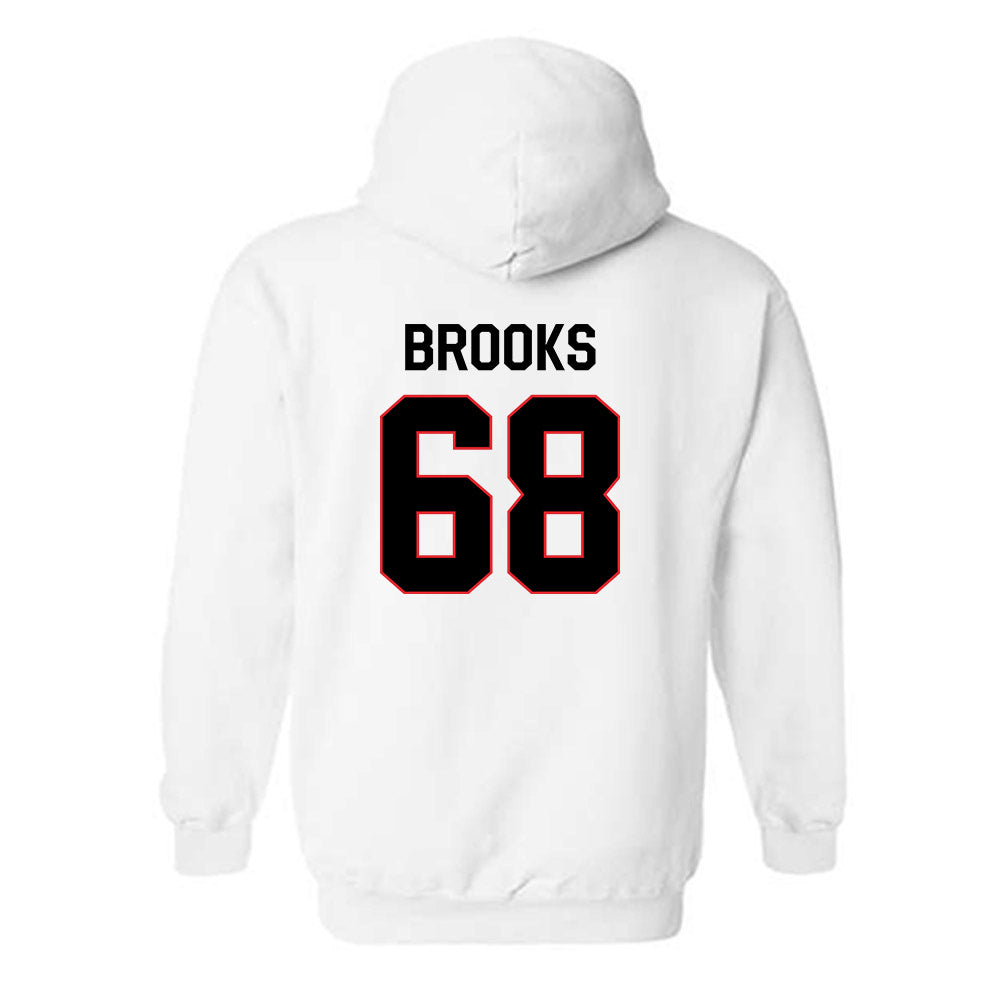 Davidson - NCAA Football : David Brooks - Classic Fashion Shersey Hooded Sweatshirt-1