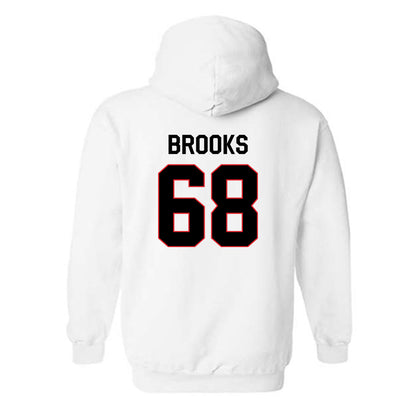 Davidson - NCAA Football : David Brooks - Classic Fashion Shersey Hooded Sweatshirt-1