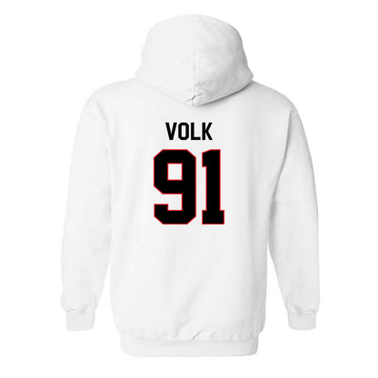 Davidson - NCAA Football : Will Volk - Classic Fashion Shersey Hooded Sweatshirt-1