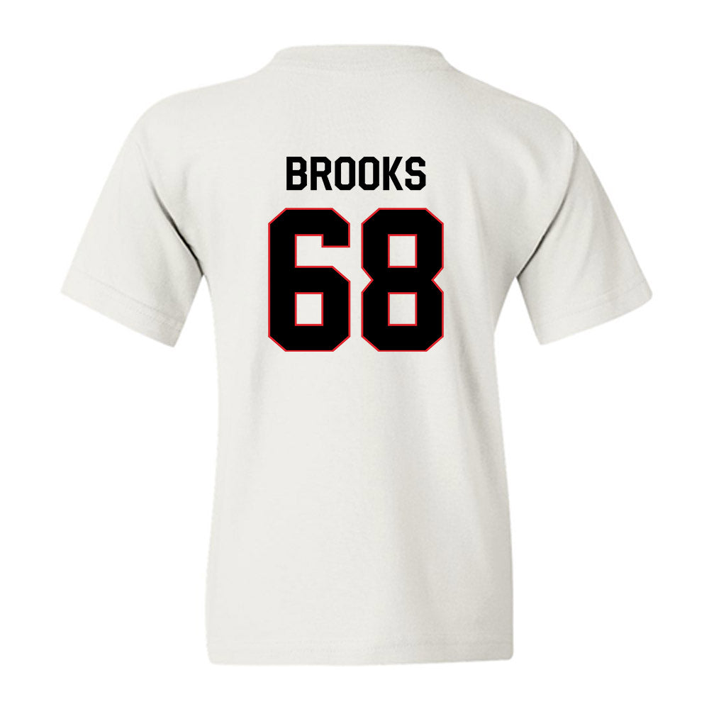 Davidson - NCAA Football : David Brooks - Classic Fashion Shersey Youth T-Shirt-1