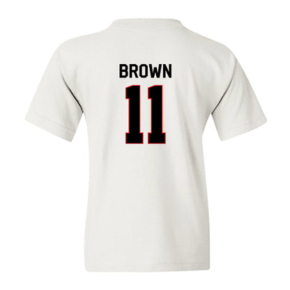 Davidson - NCAA Men's Basketball : Sam Brown - Classic Fashion Shersey Youth T-Shirt-1