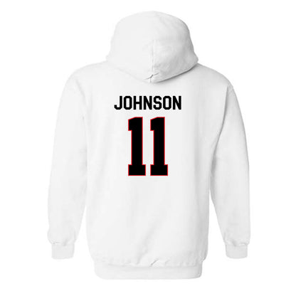 Davidson - NCAA Football : Tre Johnson - Classic Fashion Shersey Hooded Sweatshirt-1