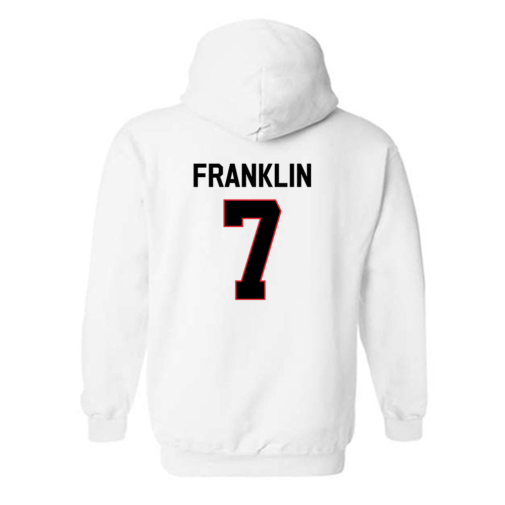Davidson - NCAA Football : Jim Franklin - Classic Fashion Shersey Hooded Sweatshirt-1
