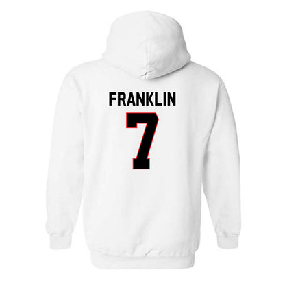 Davidson - NCAA Football : Jim Franklin - Classic Fashion Shersey Hooded Sweatshirt-1