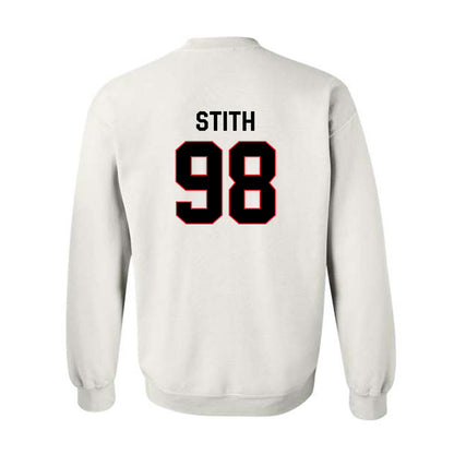 Davidson - NCAA Football : Jeramy Stith - Classic Fashion Shersey Crewneck Sweatshirt-1