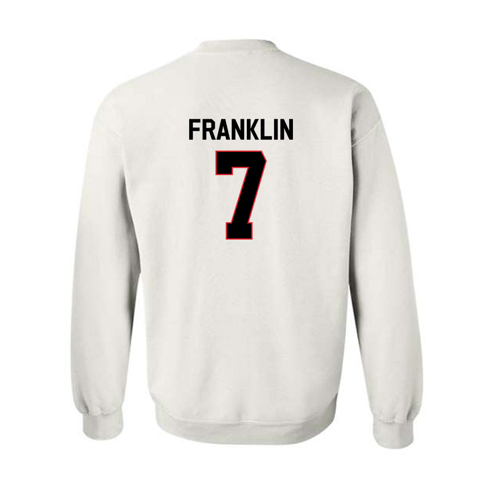 Davidson - NCAA Football : Jim Franklin - Classic Fashion Shersey Crewneck Sweatshirt-1