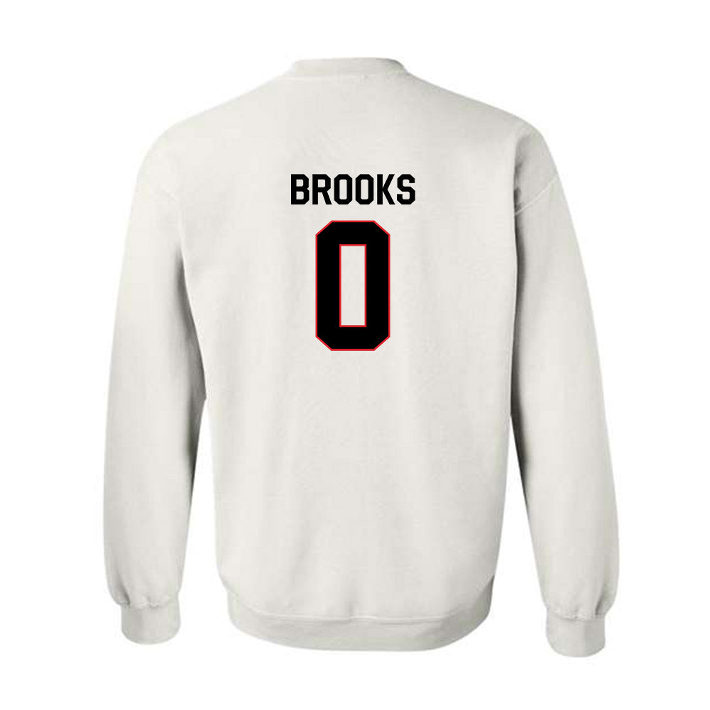 Davidson - NCAA Football : Hunter Brooks - Classic Fashion Shersey Crewneck Sweatshirt-1