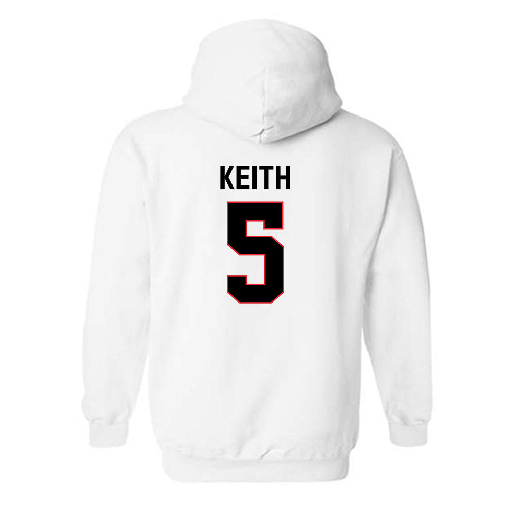 Davidson - NCAA Men's Basketball : Jackson Keith - Classic Fashion Shersey Hooded Sweatshirt-1
