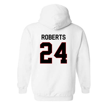 Davidson - NCAA Men's Basketball : JaQualon Roberts - Classic Fashion Shersey Hooded Sweatshirt-1