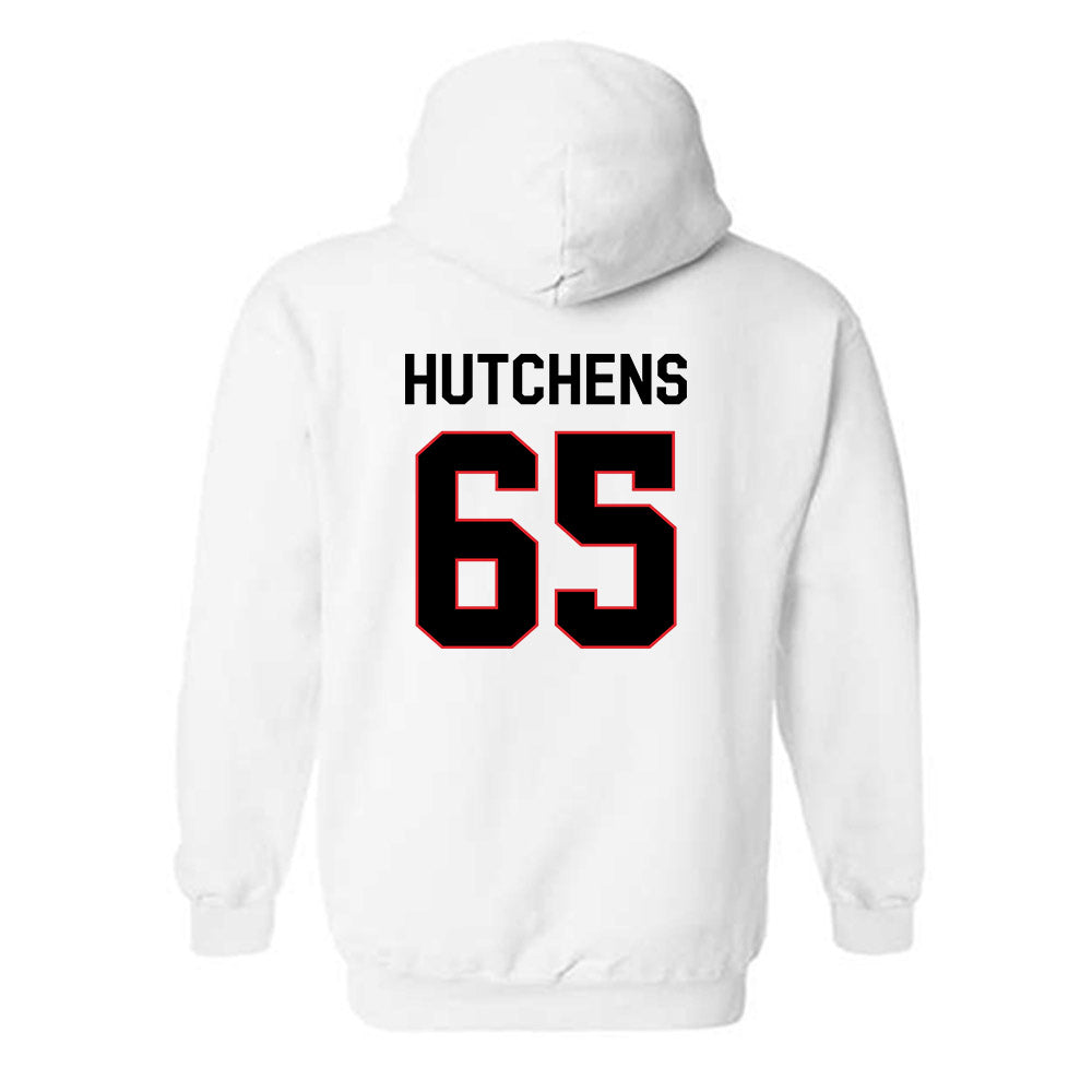 Davidson - NCAA Football : Russell Hutchens - Classic Fashion Shersey Hooded Sweatshirt-1