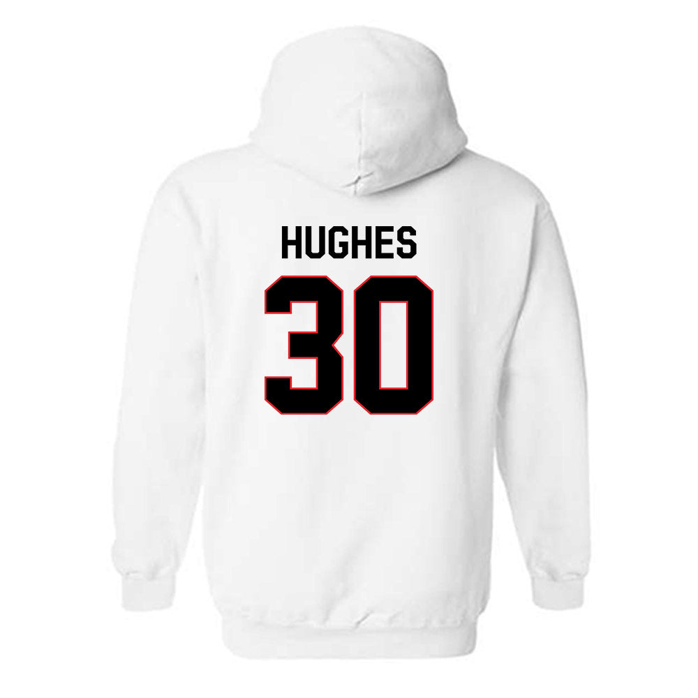 Davidson - NCAA Football : Julian Hughes - Classic Fashion Shersey Hooded Sweatshirt-1